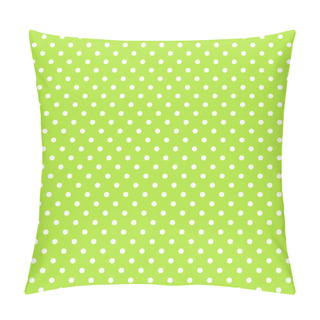 Personality  Seamless Green Polka Dot Background Pillow Covers