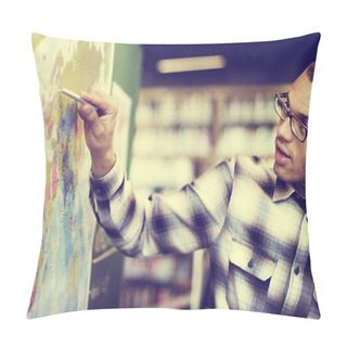 Personality  Young Teacher Teaching Geography Pillow Covers