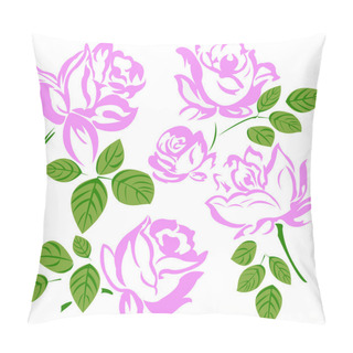Personality  Flowers Roses Pillow Covers