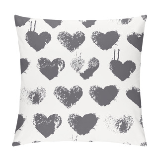 Personality  Vector Seamless Pattern With Hearts Pillow Covers