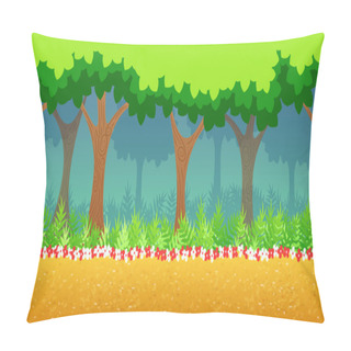 Personality  Forest Game Background Pillow Covers