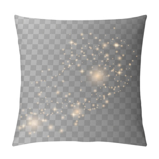 Personality  Gold Sparks And Golden Stars Pillow Covers
