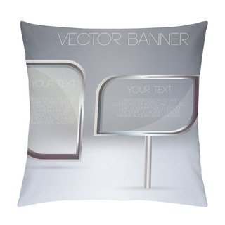 Personality  Vector Transparent Glass Banners. Pillow Covers