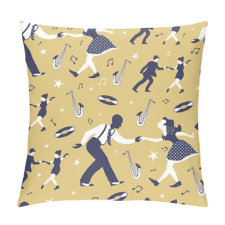 Personality  Swing Dance Seamless Pattern Pillow Covers