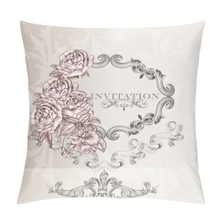 Personality  Elegant Wedding Invitation Card For Design Pillow Covers