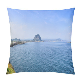 Personality  Jeju-do, Korea - April 11. 2015: View Of Olle Trail No.10 Pillow Covers