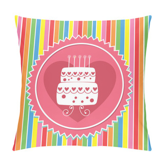 Personality  Cake Design Pillow Covers