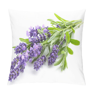 Personality  Lavender Flowers On A White Pillow Covers