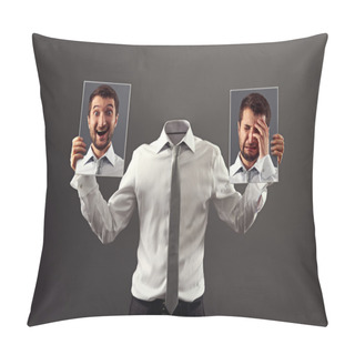 Personality  Happy Or Sad Pillow Covers