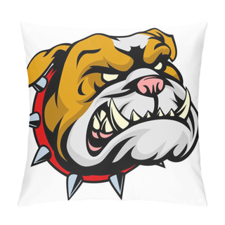 Personality  Bulldog Mascot Illustration Pillow Covers