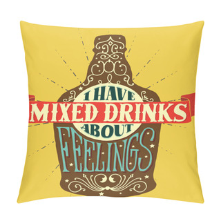 Personality  Hand- Drawn Lettering Pillow Covers