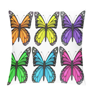 Personality  Colourful Butterflies Pillow Covers