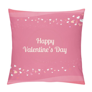 Personality  Vector Background With Hearts For Valentine's Day. Pillow Covers