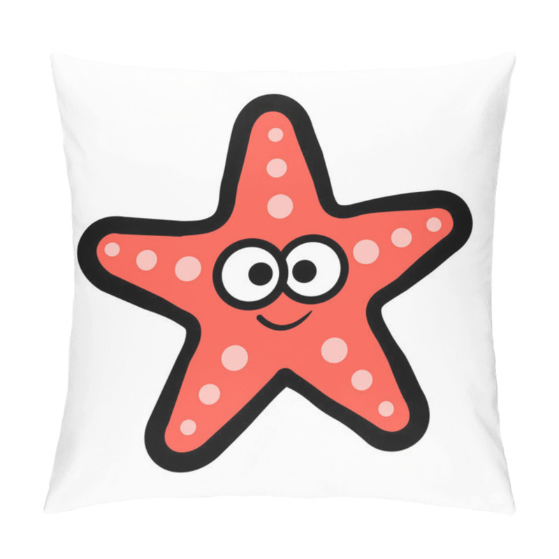 Personality  Beach Starfish Sea Life Vector Icon pillow covers