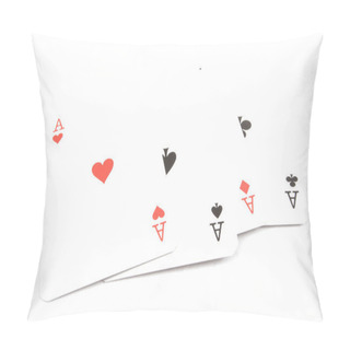 Personality  Poker Cards - Poker Of Aces Pillow Covers