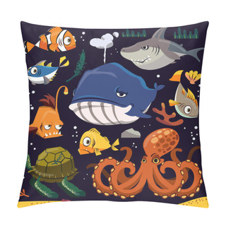 Personality  Funny Marine Life Collection Pillow Covers