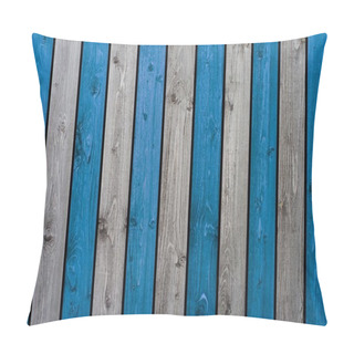 Personality  Wooden Planks Background Gray Turquoise Pillow Covers