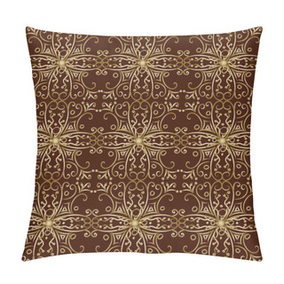 Personality  Vector Vintage Gold Background. Pillow Covers