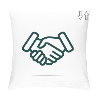 Personality  Handshake Simple Icon Pillow Covers