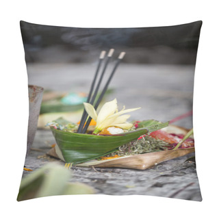 Personality  Offerings To Gods: Food And Aroma Sticks Pillow Covers