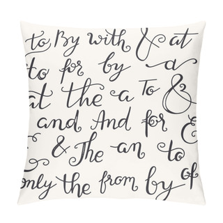 Personality  Hand Drawn Catchwords And Ampersands Pillow Covers