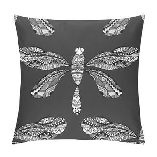 Personality  Stylized Brown Dragonfly Pillow Covers