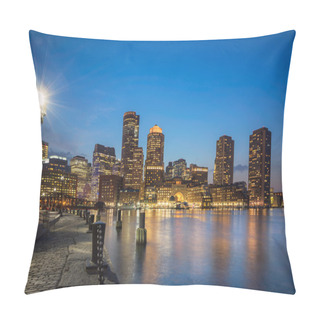 Personality  Boston Harbor And Waterfront Pillow Covers