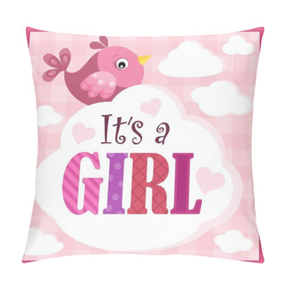 Personality  It Is A Girl Theme Image 1 Pillow Covers