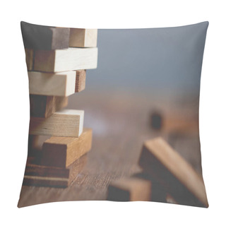 Personality  Conceptual Of Leisure Game Or Start Up Business Concept Pillow Covers