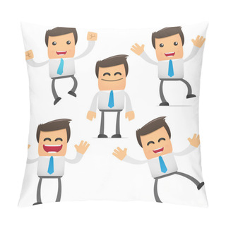 Personality  Set Of Funny Cartoon Manager Pillow Covers