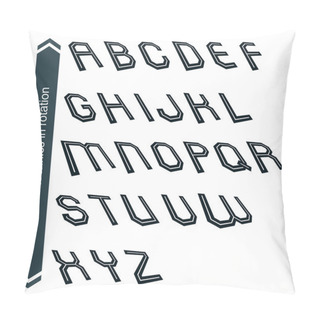 Personality  Geometric Retro Style Graphic Font Pillow Covers