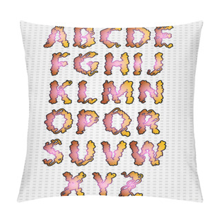 Personality  Set Of Latin Alphabet Pillow Covers