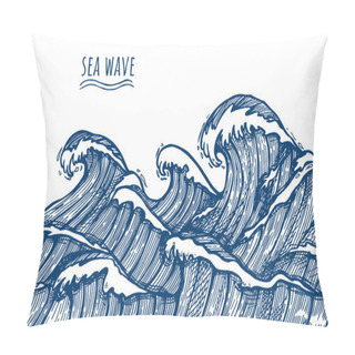 Personality  Chopping Sea In Oriental Style Pillow Covers