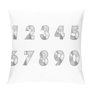 Personality  Steel Numbers Metal Text Pillow Covers