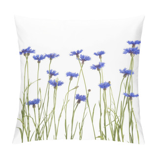 Personality  Cornflower. Bouquet Of Wild Blue Flowers  Pillow Covers