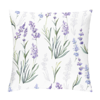 Personality  Watercolor Pattern With Lavender Pillow Covers