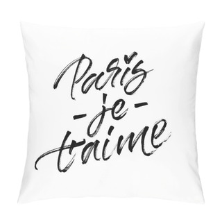 Personality  Paris Je T'aime (I Love You Paris) Lettering For Travel Card Pillow Covers