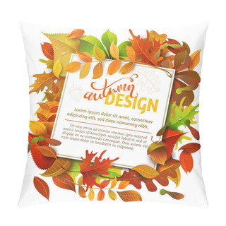 Personality  Bright Fall Background. Pillow Covers