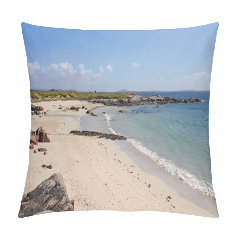Personality  Sunny Coastal Scenery Around Clifden In Ireland Pillow Covers
