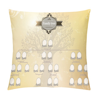 Personality  Genealogical Tree Of Your Family. Pillow Covers