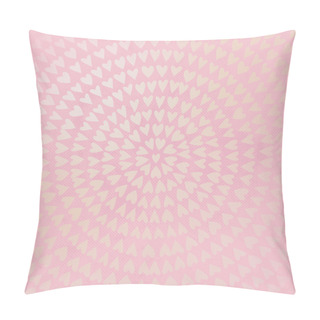 Personality  Beautiful Love Hearts Background In Bright Pink And Neon Color. Pillow Covers