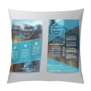 Personality  Business Brochure Flyer Design Layout Template In A4 Size, With  Pillow Covers