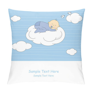 Personality  Baby Boy Sleeping On The Cloud Pillow Covers