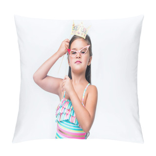 Personality  Adorable Child With Party Sticks  Pillow Covers