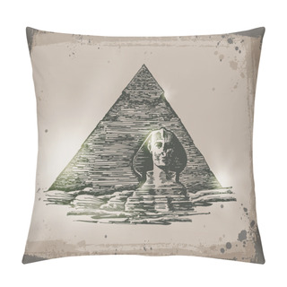 Personality  Egypt. Vector Format.jpg Pillow Covers