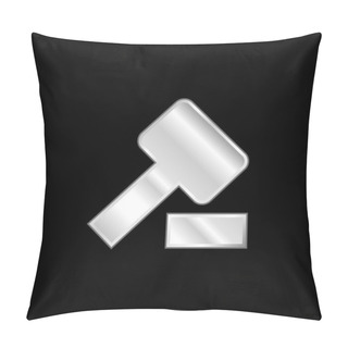 Personality  Auction Silver Plated Metallic Icon Pillow Covers