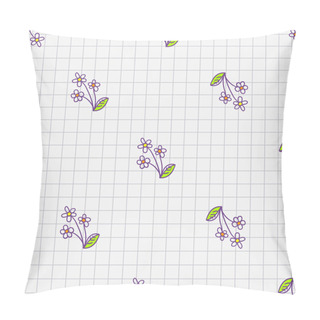 Personality  Hand Drawn Floral Pattern Pillow Covers