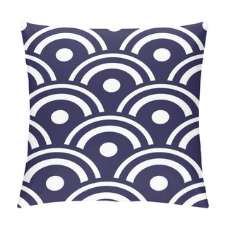 Personality Classic Fish Scale Japanese Pattern Pillow Covers