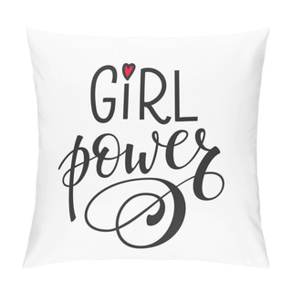 Personality  Girl Power Lettering Typography Calligraphy Pillow Covers
