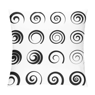 Personality  A Set Of Swirl Spiral Elements Pillow Covers